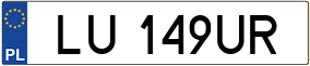 Trailer License Plate